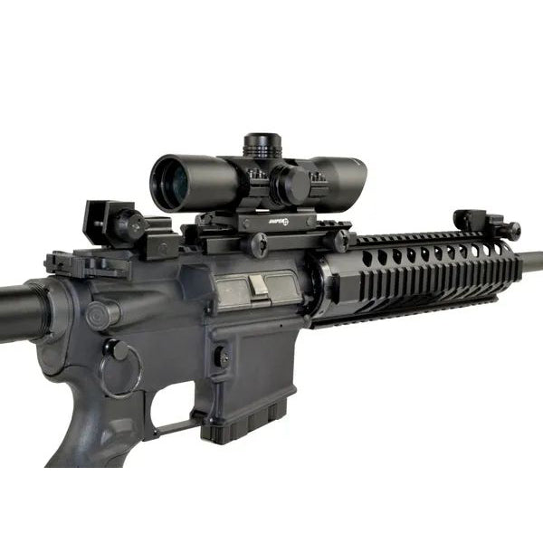 AR Rear Backup Sight, Flip-up - Aluminum - Black