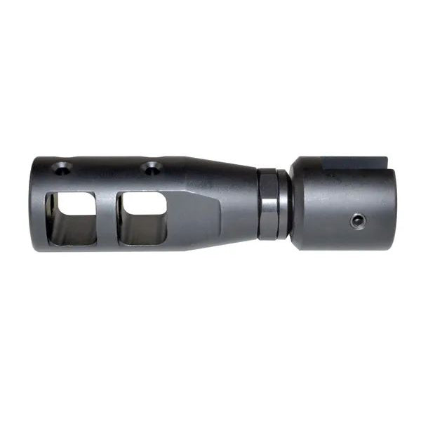 1/2x28 Muzzle Thread Adapter For Ruger 10/22, Aluminum, Black / Silver