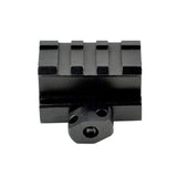 Riser Mount - Medium Profile 0.83" Height - 3 Picatinny Slots - Aluminum - Black