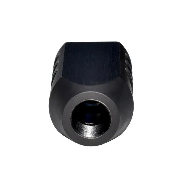 Competition Grade Muzzle Brake Recoil Compensator For .450 Bushmaster or Bull Barrel, 11/16"x24 Thread, Steel With Black Phosphate Finish
