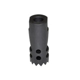 Steel Competition Grade Muzzle Brake Recoil Compensator For AR 10 .308/7.62 Nato, 5/8"x24 Thread, Gunmetal Black