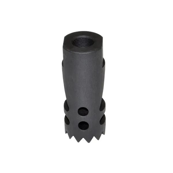 Steel Competition Grade Muzzle Brake Recoil Compensator For AR 10 .308/7.62 Nato, 5/8"x24 Thread, Gunmetal Black