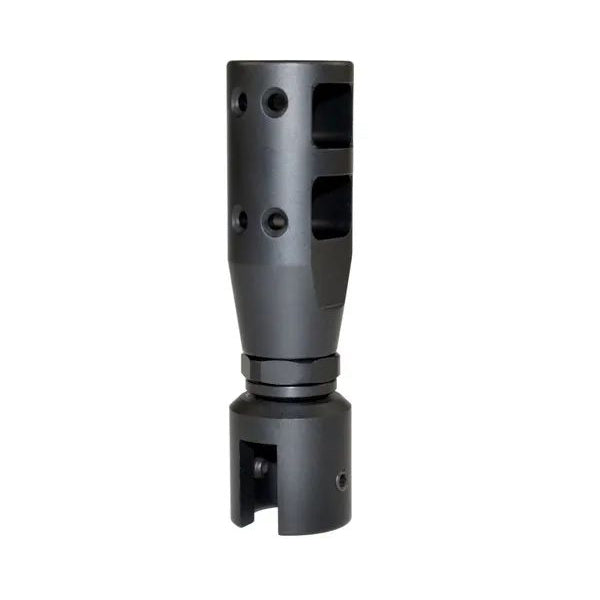 1/2x28 Muzzle Thread Adapter For Ruger 10/22, Aluminum, Black / Silver