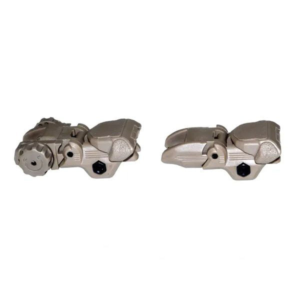 AR Flip-up Backup Sights Set, Tan