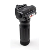 Tactical LED Aluminum Front Grip Flashlight and Red Laser Sight Combo