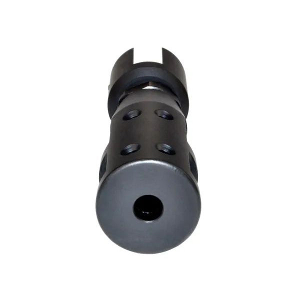 1/2x28 Muzzle Thread Adapter For Ruger 10/22, Aluminum, Black / Silver