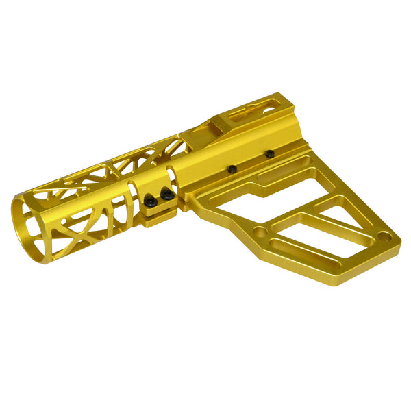 TACPOOL Super Light-Weighted Skeletonized AR Pistol Arm Brace, Anodized Aluminum