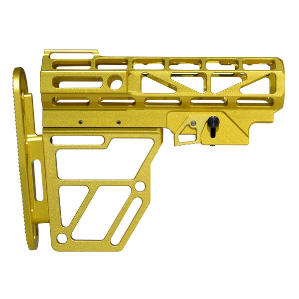 TACPOOL Super Light-Weighted Skeletonized 223/5.56/308 Mil Spec Buttstock, Anodized Aluminum