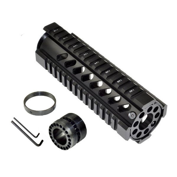 TACPOOL Enhanced AR-15 Free-Float Quad Rail Handguard 4/ 7/ 10/ 12 Inch