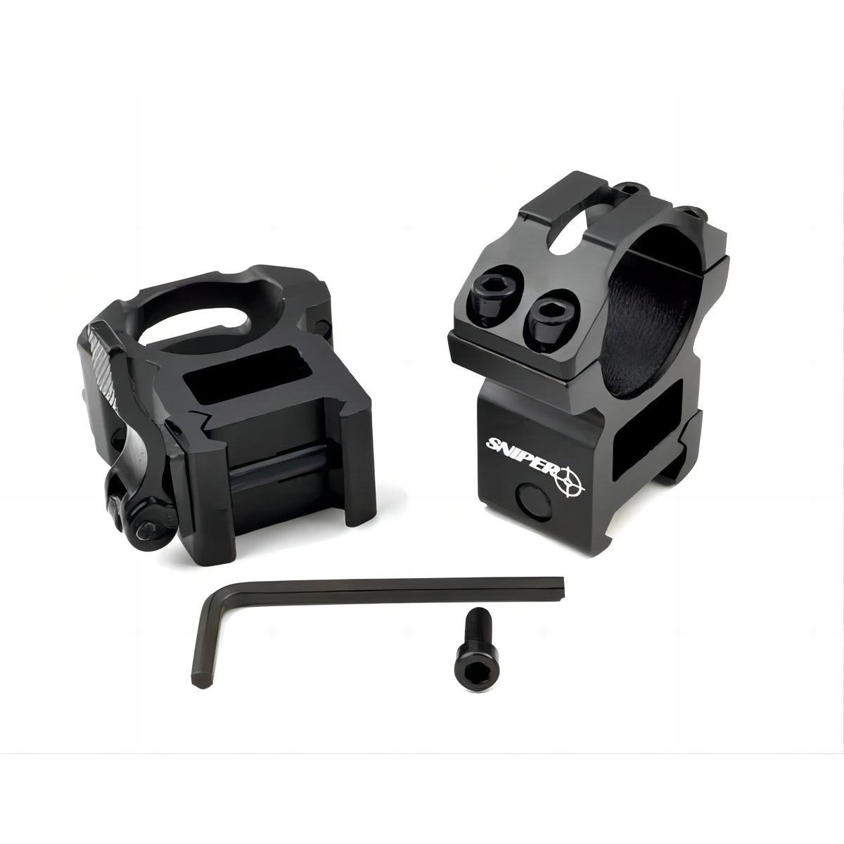 1 Inch High Profile Quick Release Scope Rings For Picatinny Rail Syste ...