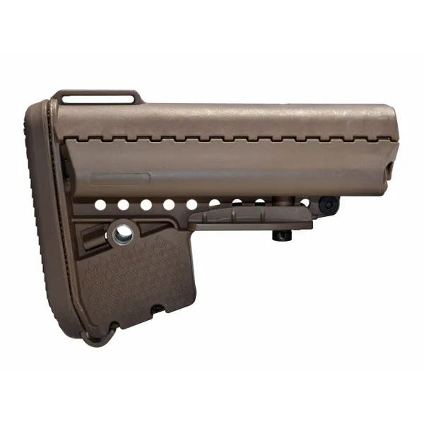 Buttstock with Recoil Pad and 2 Sided Storage, Fits AR Mil Spec Adjustable Buffer Tubes.