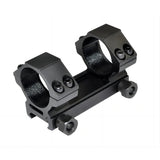 One Piece 30mm Scope Mount For Picatinny Rail System - Aluminum - Black