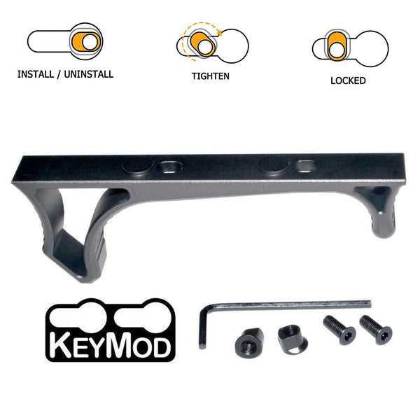 TACPOOL Skeletonized Lightweight Aluminum Hand Stop for Keymod Slots