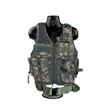 TACPOOL Tactical Multi Function Molle Plate Hunting Vest Black / Tan / Green Camo