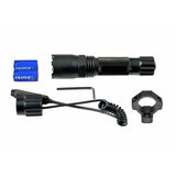 Tactical LEDFlashlight With Keymod Ring & Remote Pressure Switch, 260 Lumens