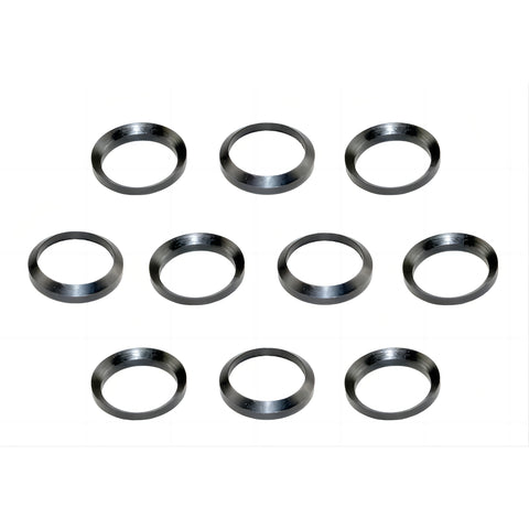 49/64" Black Steel Crush Washer Set * 10 Pack * use on .50 CAL Beowolf