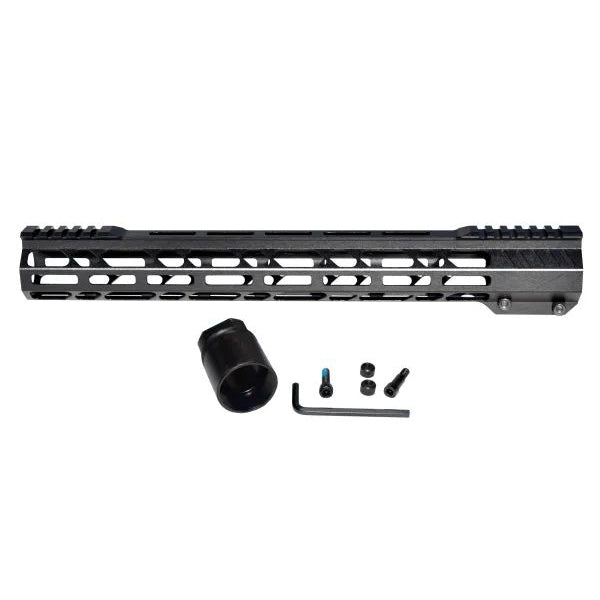 M-lok Split Top Rail Free Float Handguard For AR-15 .223 5.56, Slim & Lightweight - Choose From 4.6" 7" 10" 13" 15" 17" or 19.5"