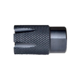 TACPOOL "Short Style" Competition Grade Muzzle Brake Recoil Compensator with Black Knurled Phosphate finish