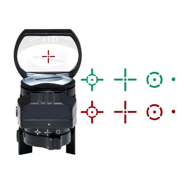 Kexuan Mini Reflex Red/green Dot Sight - 4 Reticle Patterns, Picatinny Mount