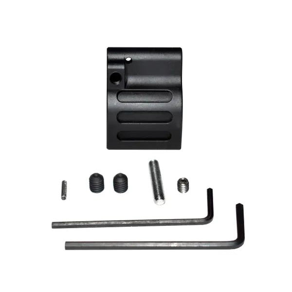 0.625" Adjustable Low Profile Gas Block, Steel, Black