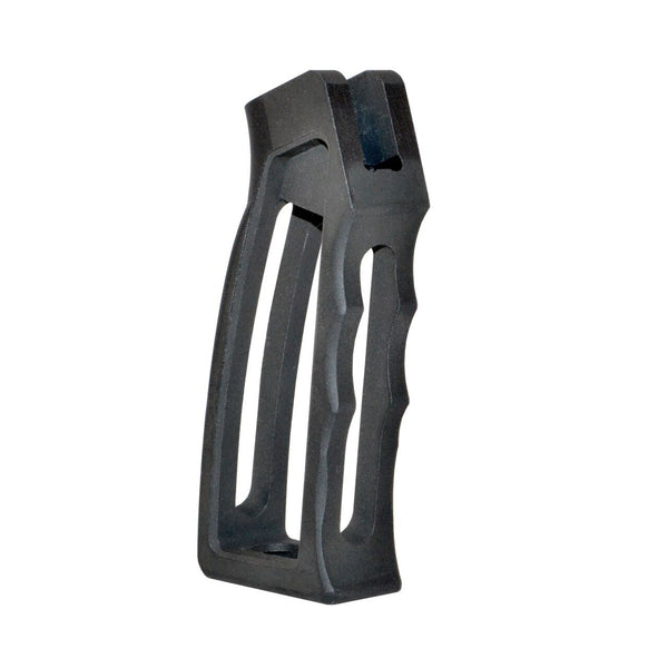 AR Skeletonized Rear Pistol Style Grip for AR's, Black Anodized Aluminum