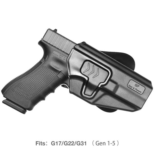 Pistol Holster For Glock 17/22/31 Gen 1-5, Owb, Nylon Pa66