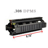 AR 308 2pc Drop In Handguard Carbine Length - 308 Dmps Low Profile / LR-308 2pc 6.7" 6061-T6 Aluminum