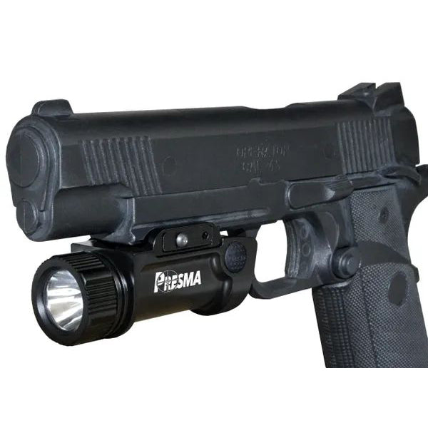 Presma Pistol / Handgun Tactical Light (1000 Lumens, Rail-mounted, Rechargeable)