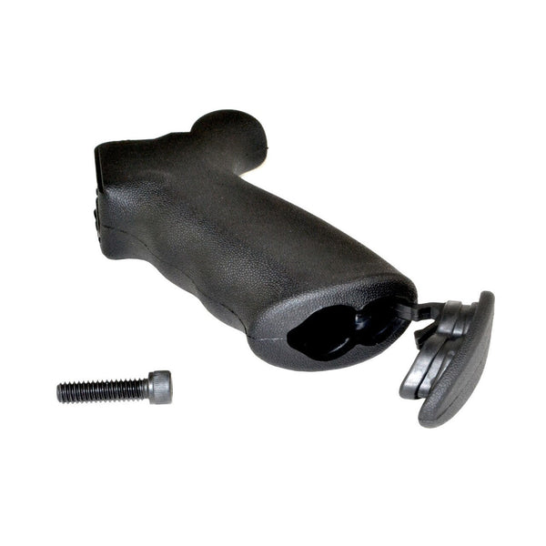 Rubberized Coated Rear Pistol Grip Beavertail Designed with Storage