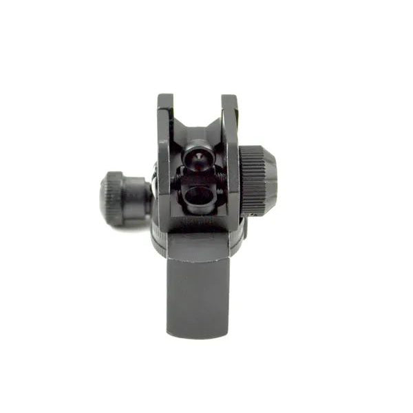 A2 Dual Aperture Rear Backup Sight For Ar15- Aluminum - Black