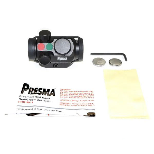 Presma® Red Hawk Series 20mm Compact Reflex Red/green Dot Scope