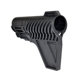 US Patented Pistol Stabilizer Fin Blade Brace Stock for AR Pistol Buffer Tube 1.25", Polymer, Black