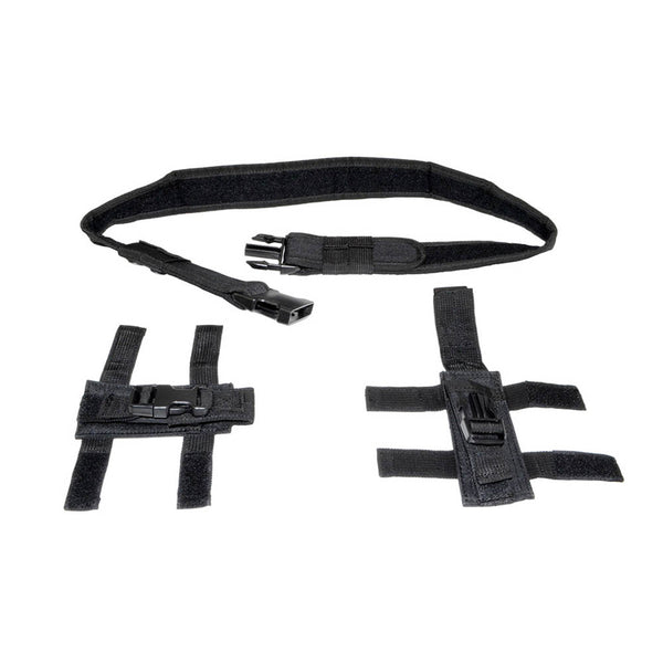 TACPOOL USA Tactical Nylon Duty Belt with 2 Removable Pouches, Black / Dark Earth