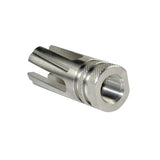 1/2x28 Muzzle Brake For AR-15, Stainless Steel