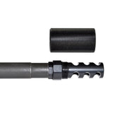 TACPOOL Tactical Reinforced Steel Muzzle Brake with Sound Redirect Option, Black Phosphate Finish