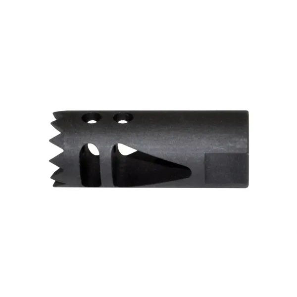 Steel Competition Grade Muzzle Brake Recoil Compensator For AR 10 .308/7.62 Nato, 5/8"x24 Thread, Gunmetal Black