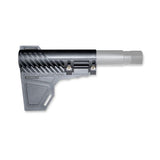 US Patented Pistol Stabilizer Fin Blade Brace Stock for AR Pistol Buffer Tube 1.25", Polymer, Black