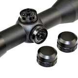Kexuan 4x32mm Compact Scope With Rangefinder Reticle and 1" Scope Rings For Dovetail Rails