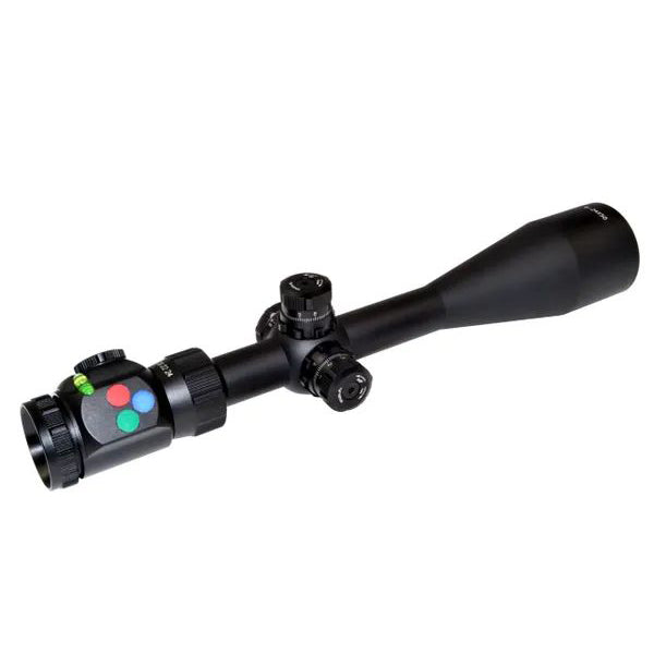 Presma Rxr Professional Series 6-24x50 Precision Scope, Side Ao, Rgb Rxr Glass Reticle, Fully Multi-coated, Mount, Batteries, Sunshade Inlcuded