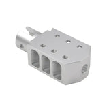 Muzzle Brake For Ruger 10/22. Silver