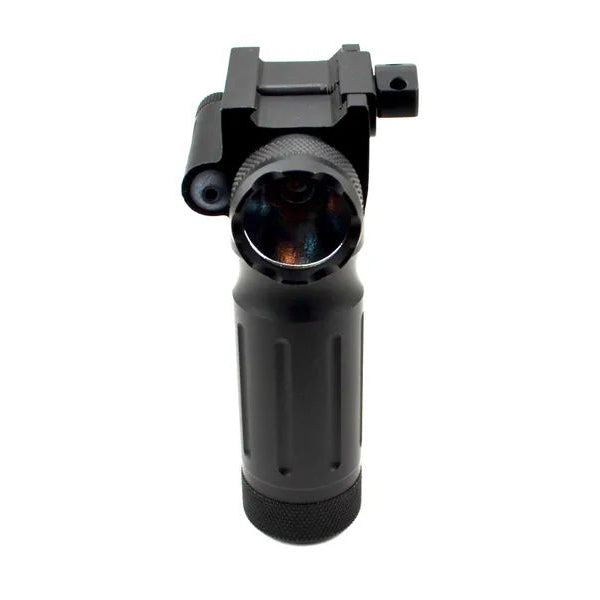Tactical LED Aluminum Front Grip Flashlight and Red Laser Sight Combo