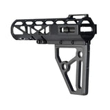 Presma Skeletonized Pistol Arm Brace, Black Anodized Aluminum