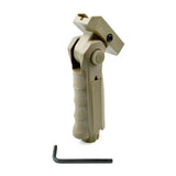 AR15 Foregrip Grip, 5 Position Adjustable, Polymer - Tan / Green