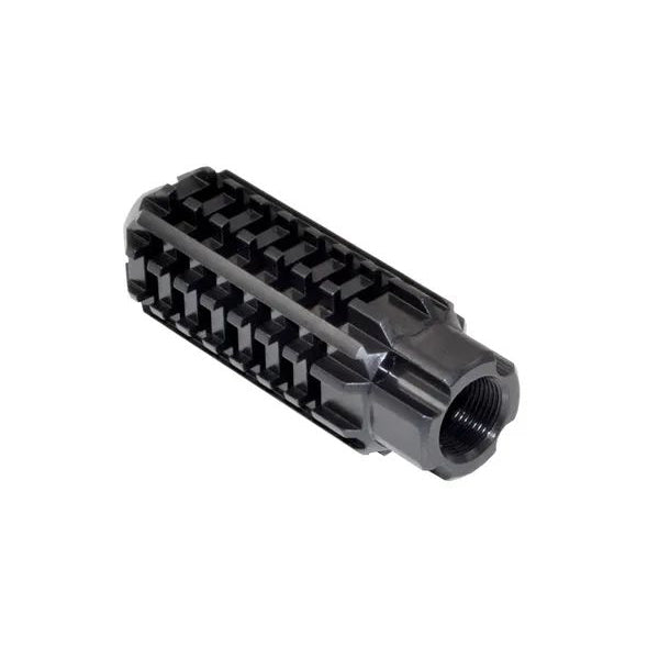 Competition Grade Muzzle Brake Recoil Compensator For AR-15 .223/5.56 Nato, 1/2"x28 Thread, Steel With Black Phosphate Finish